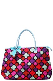 Large Quilted Tote Bag-QG-303/MULTI/TUR